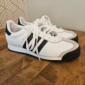Adidas Originals Samoa Shoes Youth 6.5 or Womens 8 Black White EG1578 WORN ONCE